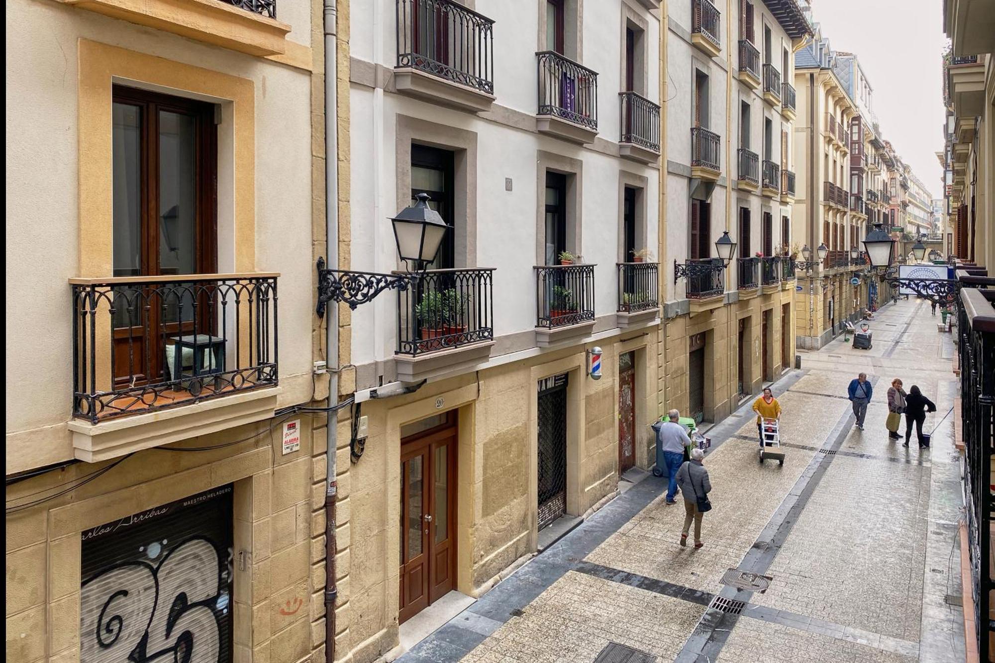 Pension El Puerto San Sebastian Bagian luar foto